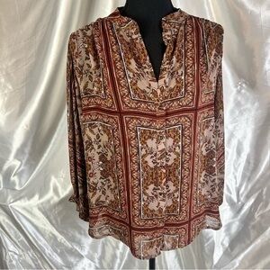 Effortlessly Elegant in the Dress Forum Boho Oversized Semi-Sheer Blouse (Small)